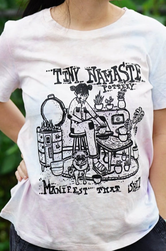 T-Shirt Pastel Tie Dye "Manifest That Shit"