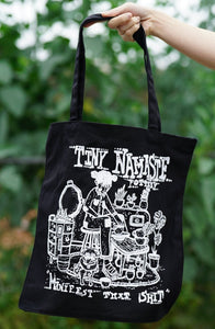 Tote Bag Black "Manifest That Shit"