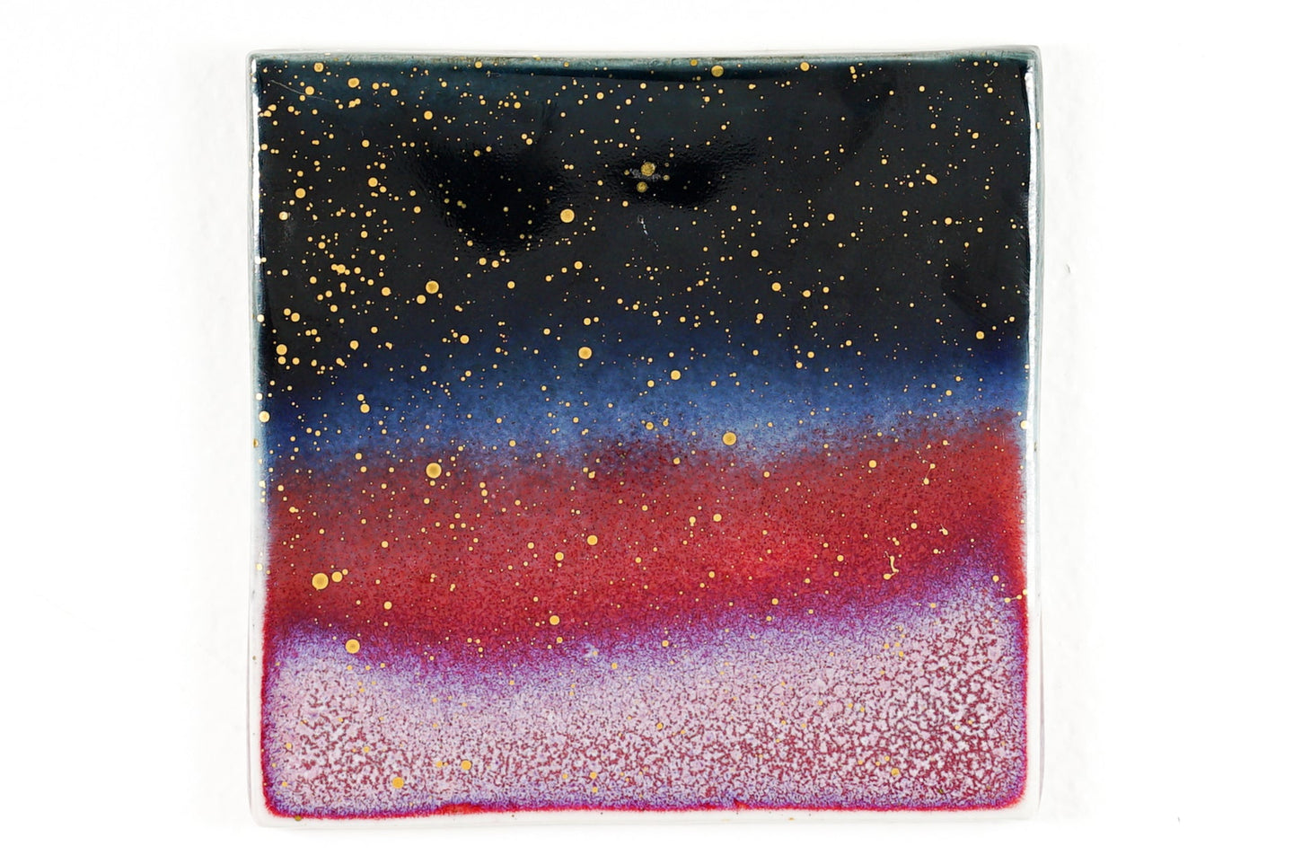 Red Horizon Tile Wall Art